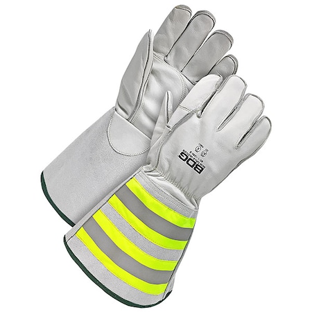Bdg Cut-Resistant Leather Gloves, Cut Level A7 , Uncoated , M 1 PR 60-1-1290-M