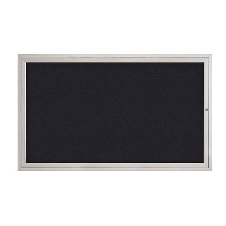 United Visual Products Corkboard, Rubber Backing/Satin, 60" x 36" UV3041-SATIN-RUBBER