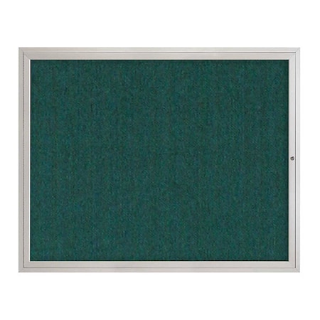 United Visual Products Corkboard, 1Dr, Dark Spruce/Satin, 60"x 48" UV3042-SATIN-DRKSPR