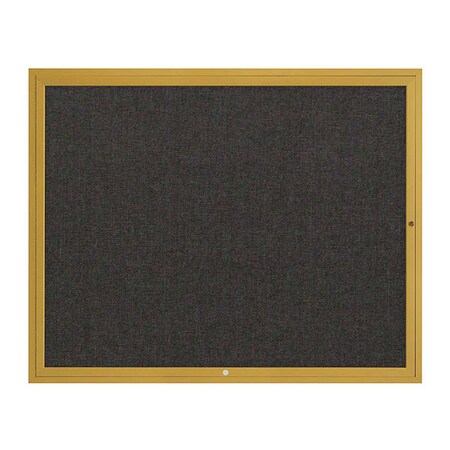 United Visual Products Corkboard, Black/Gold, 60" x 48 UV3042-GOLD-BLACK