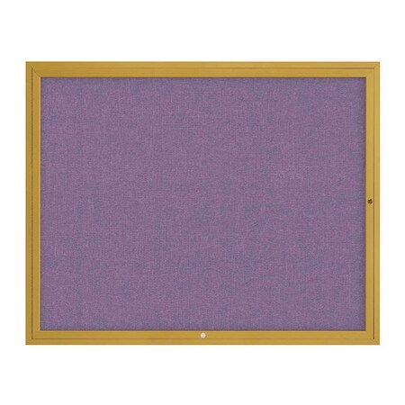 United Visual Products Corkboard, 1Dr, Amethyst/Gold, 60" x 48 UV3042-GOLD-AMETHY
