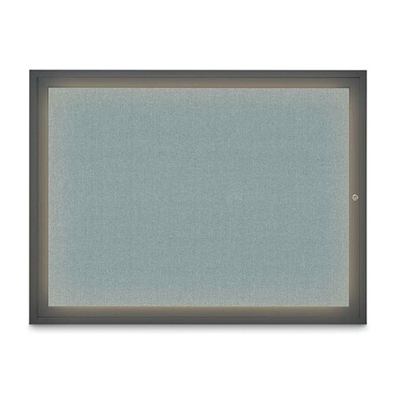 United Visual Products Corkboard, Cloud/Black, 48" x 36" UV316I1-BLACK-CLOUD