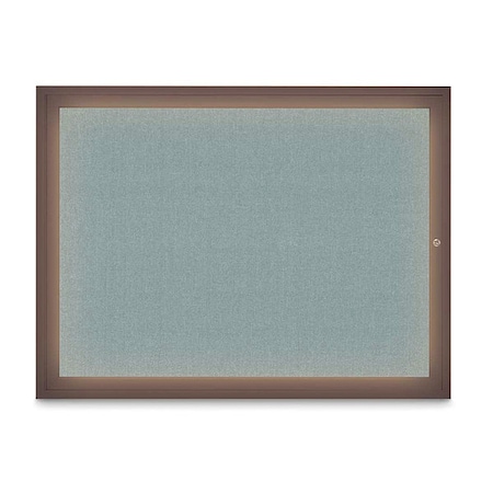 United Visual Products Corkboard, Cloud/Bronze, 48" x 36" UV316I1-BRONZE-CLOUD