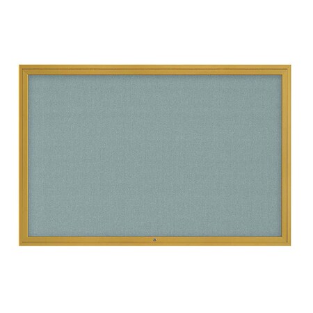 United Visual Products Corkboard, 1Dr, Cloud/Gold, 72" x 48 UV3071-GOLD-CLOUD