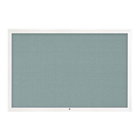United Visual Products Corkboard, 1Dr, Cloud/White, 72" x 48 UV3071-WHITE-CLOUD
