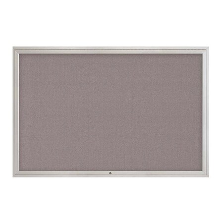 United Visual Products Corkboard, 1Dr, Surf/Satin, 72" x 48 UV3071-SATIN-SURF