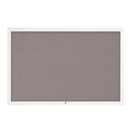 United Visual Products Corkboard, 1Dr, Surf/White, 72" x 48 UV3071-WHITE-SURF