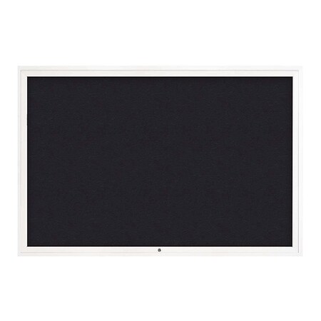 United Visual Products Corkboard, 1Dr, Rubber/White, 72" x 48 UV3071-WHITE-RUBBER