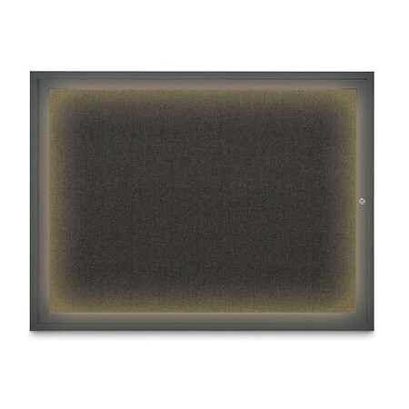 United Visual Products Corkboard, Corkboard/Black, 48" x 36" UV316I1-BLACK-BLACK