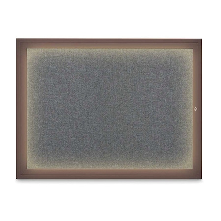 Corkboard,Med Grey/Bronze,48" x 36"