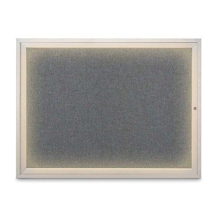 Corkboard,Med Grey/Satin,48" x 36"
