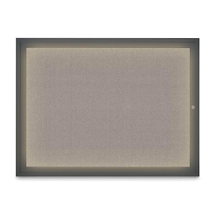 United Visual Products Corkboard, Pearl/Black, 48" x 36" UV316I1-BLACK-PEARL