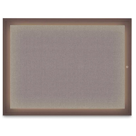 United Visual Products Corkboard, Surf/Bronze, 48" x 36" UV316I1-BRONZE-SURF