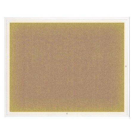 United Visual Products Corkboard, Buff/White, 60" x 48" UV317I2-WHITE-BUFF