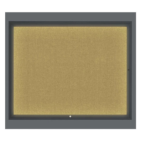 United Visual Products Corkboard, Keylime/Black, 60" x 48" UV317I2-BLACK-KEYLIME