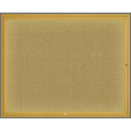 United Visual Products Corkboard, Keylime/Gold, 60" x 48" UV317I2-GOLD-KEYLIME