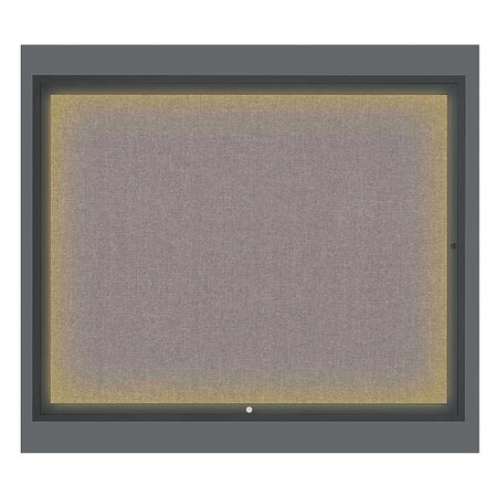 United Visual Products Corkboard, Surf/Black, 60" x 48" UV317I2-BLACK-SURF