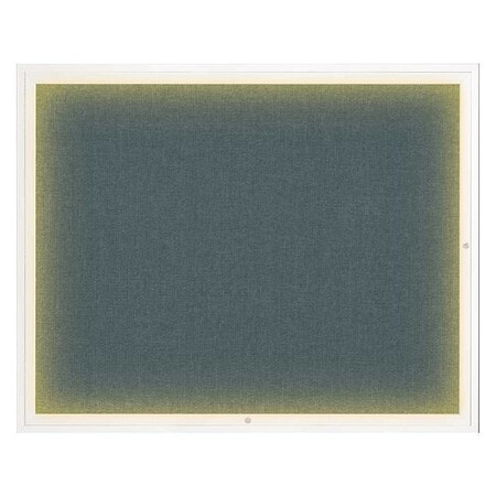 United Visual Products Corkboard, Blue Spruce/White, 60" x 48" UV317I2-WHITE-BLSPRU