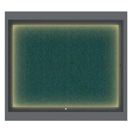 United Visual Products Corkboard, Dark Spruce/Black, 60" x 48" UV317I2-BLACK-DRKSPR