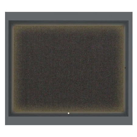 United Visual Products Corkboard, Corkboard/Black, 60" x 48" UV317I2-BLACK-BLACK