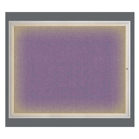 United Visual Products Corkboard, Amethyst/Satin, 60" x 48" UV317I2-SATIN-AMETHY