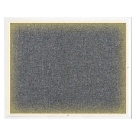 United Visual Products Corkboard, Med Grey/White, 60" x 48" UV317I2-WHITE-MEDGRY