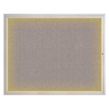 United Visual Products Corkboard, Pearl/Satin, 60" x 48" UV317I2-SATIN-PEARL