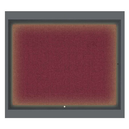 United Visual Products Corkboard, Burgundy/Black, 60" x 48" UV317I2-BLACK-DBURGU
