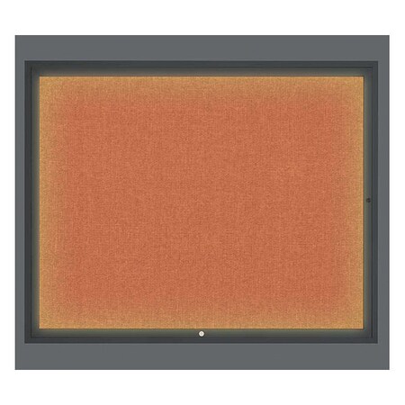 United Visual Products Corkboard, Apricot/Black, 60" x 48" UV317I2-BLACK-APRICOT