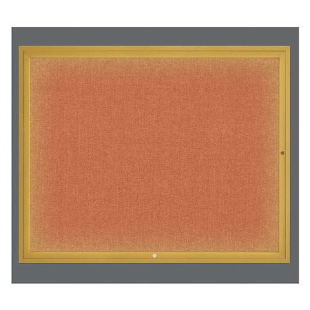 United Visual Products Corkboard, Apricot/Gold, 60" x 48" UV317I2-GOLD-APRICOT