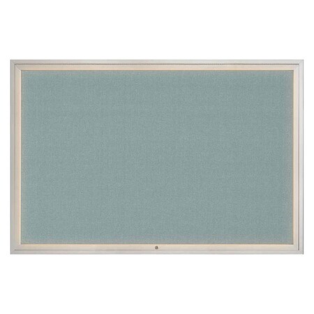 United Visual Products Corkboard, Cloud/Satin, 72" x 48" UV319I1-SATIN-CLOUD