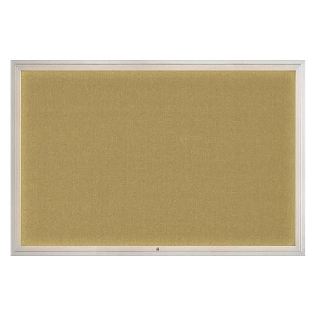 United Visual Products Corkboard, Keylime/Satin, 72" x 48" UV319I1-SATIN-KEYLIME
