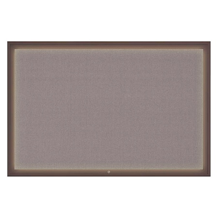 United Visual Products Corkboard, Surf/Bronze, 72" x 48" UV319I1-BRONZE-SURF