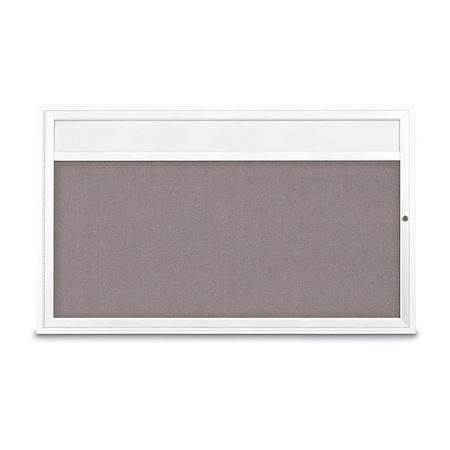 United Visual Products Corkboard, Surf/Wht, 60" x 36" UV3321-WHITE-SURF