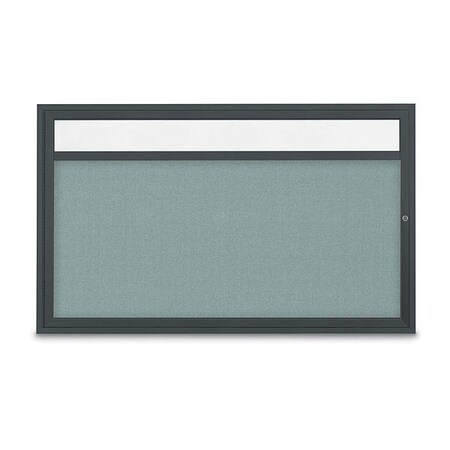United Visual Products Corkboard, Cloud/Blck, 60" x 36" UV3321-BLACK-CLOUD