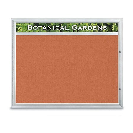 United Visual Products Corkboard, Apricot/Satin, 60" x 48" UV3322-SATIN-APRICOT