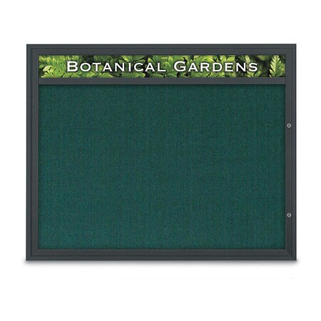 United Visual Products Corkboard, Dark Spruce/Black, 60" x 48" UV3322-BLACK-DRKSPR