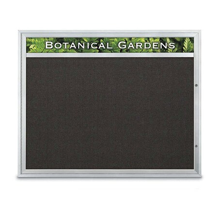United Visual Products Corkboard, Satin/Black, 60" x 48" UV3322-SATIN-BLACK
