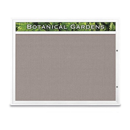 United Visual Products Corkboard, Pearl/White, 60" x 48" UV3322-WHITE-PEARL