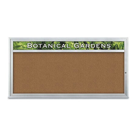 United Visual Products Corkboard, Synthtc Forbo/Satin, 72" x 36" UV3331-SATIN-FORBO