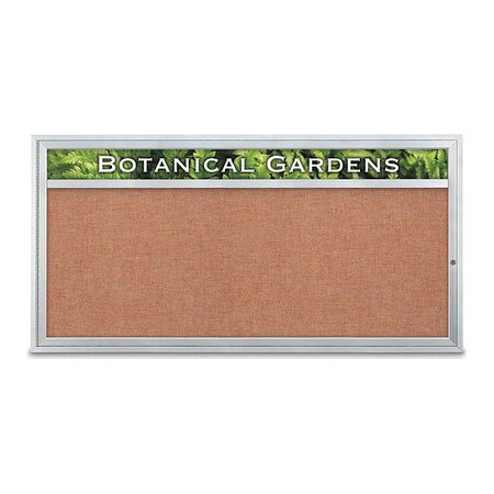 United Visual Products Corkboard, Cinnabar/Satin, 72" x 36" UV3331-SATIN-CINNABA