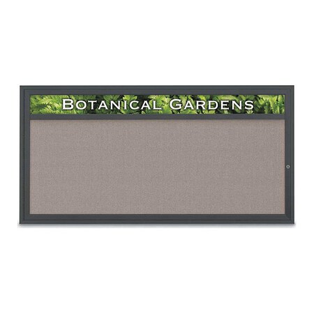 United Visual Products Corkboard, Pearl/Blck, 72" x 36" UV3331-BLACK-PEARL