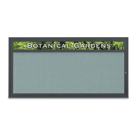 United Visual Products Corkboard, Cloud/Blck, 72" x 36" UV3331-BLACK-CLOUD