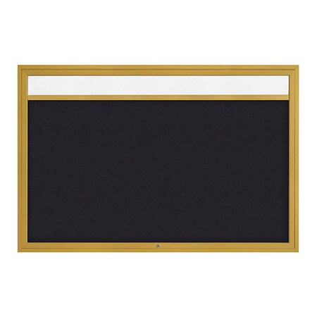 United Visual Products Corkboard, Rubber/Gold, 72" x 48" UV3341-GOLD-RUBBER
