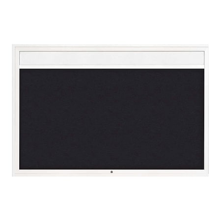 United Visual Products Corkboard, Rubber/White, 72" x 48" UV3341-WHITE-RUBBER