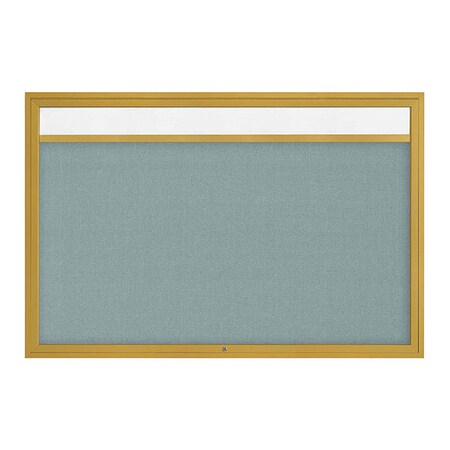 United Visual Products Corkboard, Cloud/Gold, 72" x 48" UV3341-GOLD-CLOUD