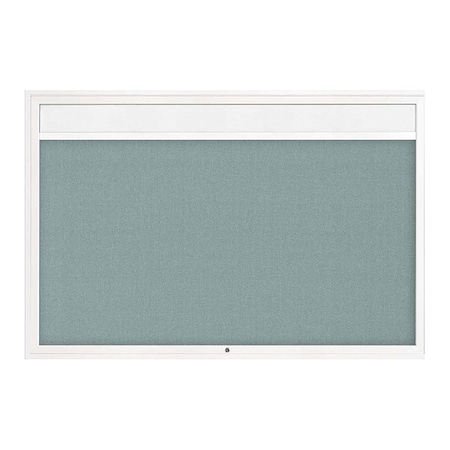 United Visual Products Corkboard, Cloud/White, 72" x 48" UV3341-WHITE-CLOUD