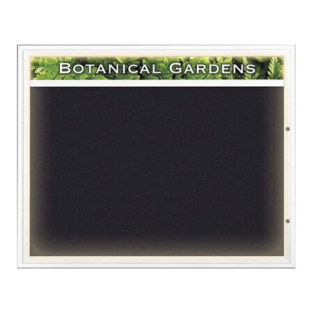 United Visual Products Corkboard, Rubber Backing/White, 60" x 48" UV352I2-WHITE-RUBBER