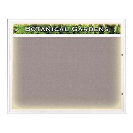 United Visual Products Corkboard, Pearl/White, 60" x 48" UV352I2-WHITE-PEARL