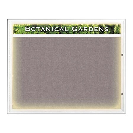 United Visual Products Corkboard, Surf/White, 60" x 48" UV352I2-WHITE-SURF